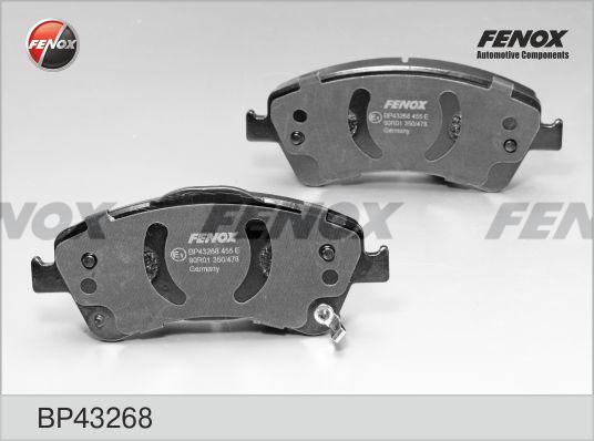 Fenox BP43268 - Brake Pad Set, disc brake autospares.lv