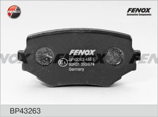 Fenox BP43263 - Brake Pad Set, disc brake autospares.lv