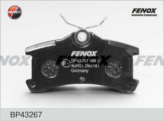 Fenox BP43267 - Brake Pad Set, disc brake autospares.lv