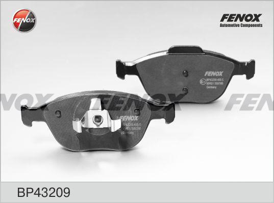 Fenox BP43209 - Brake Pad Set, disc brake autospares.lv