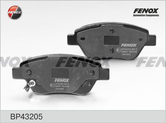 Fenox BP43205 - Brake Pad Set, disc brake autospares.lv