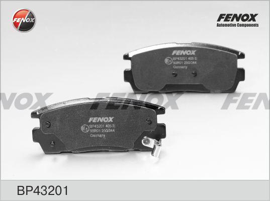 Fenox BP43201 - Brake Pad Set, disc brake autospares.lv