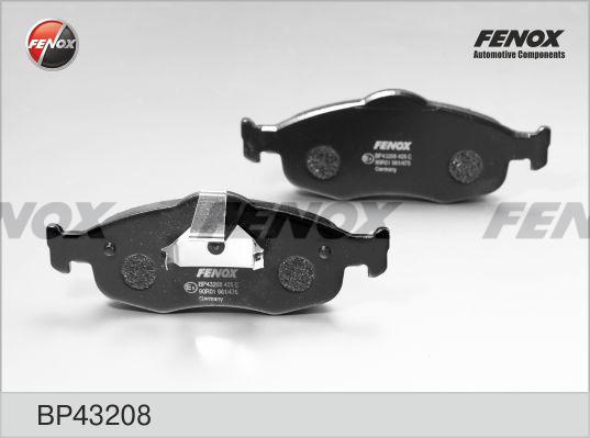 Fenox BP43208 - Brake Pad Set, disc brake autospares.lv