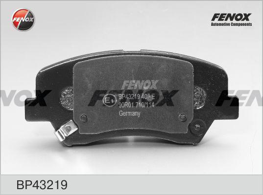 Fenox BP43219 - Brake Pad Set, disc brake autospares.lv