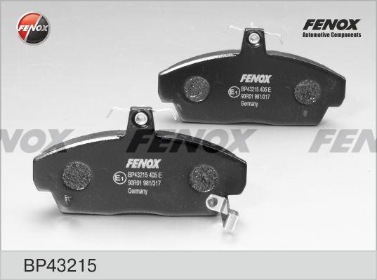 Fenox BP43215 - Brake Pad Set, disc brake autospares.lv