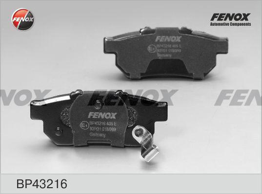 Fenox BP43216 - Brake Pad Set, disc brake autospares.lv