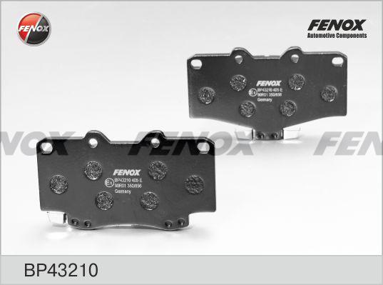 Fenox BP43210 - Brake Pad Set, disc brake autospares.lv