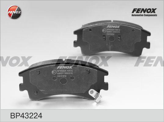 Fenox BP43224 - Brake Pad Set, disc brake autospares.lv