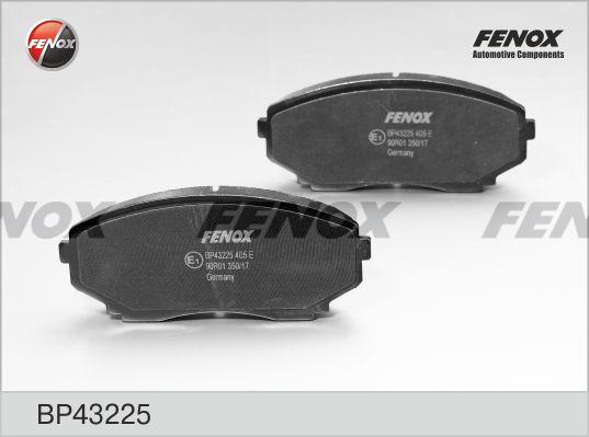 Fenox BP43225 - Brake Pad Set, disc brake autospares.lv