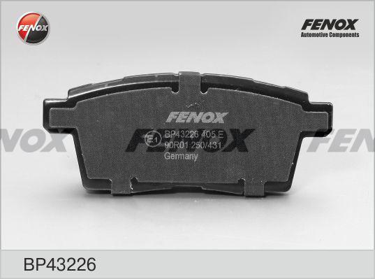 Fenox BP43226 - Brake Pad Set, disc brake autospares.lv