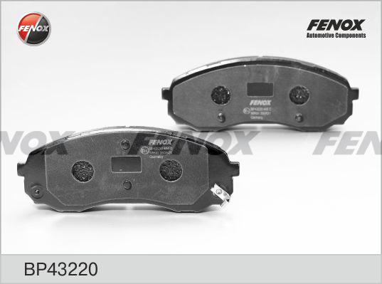 Fenox BP43220 - Brake Pad Set, disc brake autospares.lv