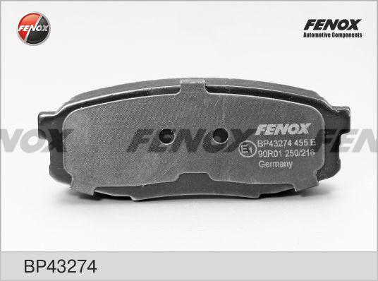 Fenox BP43274 - Brake Pad Set, disc brake autospares.lv