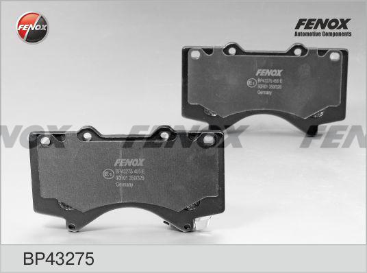 Fenox BP43275 - Brake Pad Set, disc brake autospares.lv