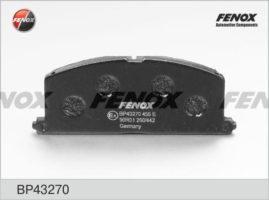 Fenox BP43270 - Brake Pad Set, disc brake autospares.lv