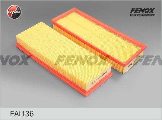 Fenox FAI136 - Air Filter, engine autospares.lv