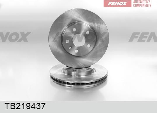 Fenox TB219437 - Brake Disc autospares.lv