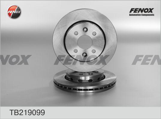 Fenox TB219099 - Brake Disc autospares.lv