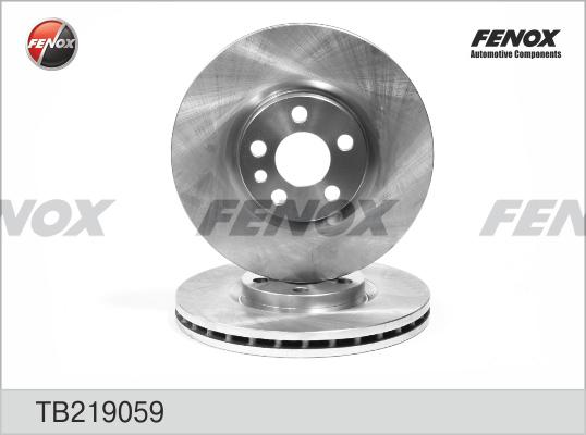 Fenox TB219059 - Brake Disc autospares.lv