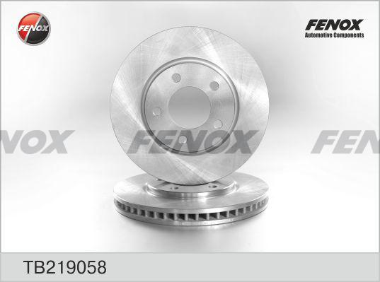 Fenox TB219058 - Brake Disc autospares.lv