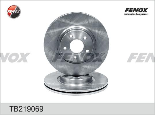 Fenox TB219069 - Brake Disc autospares.lv