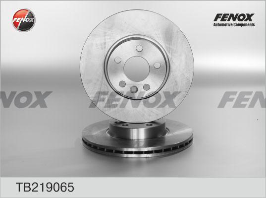 Fenox TB219065 - Brake Disc autospares.lv