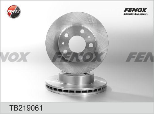 Fenox TB219061 - Brake Disc autospares.lv