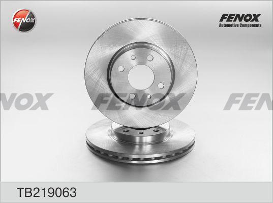 Fenox TB219063 - Brake Disc autospares.lv