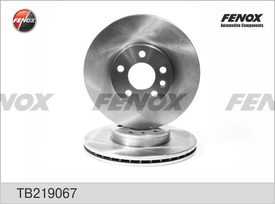 Fenox TB219067 - Brake Disc autospares.lv