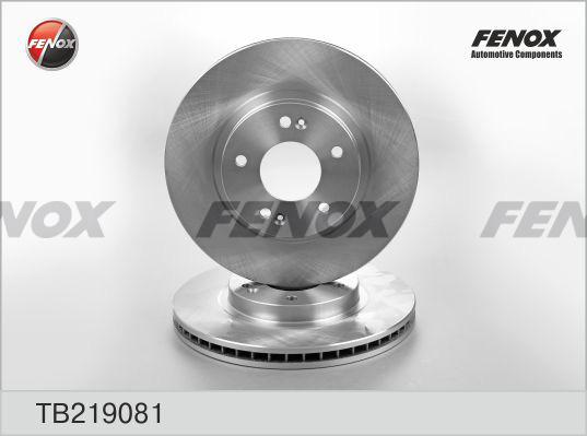 Fenox TB219081 - Brake Disc autospares.lv