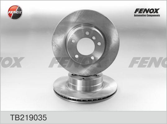 Fenox TB219035 - Brake Disc autospares.lv