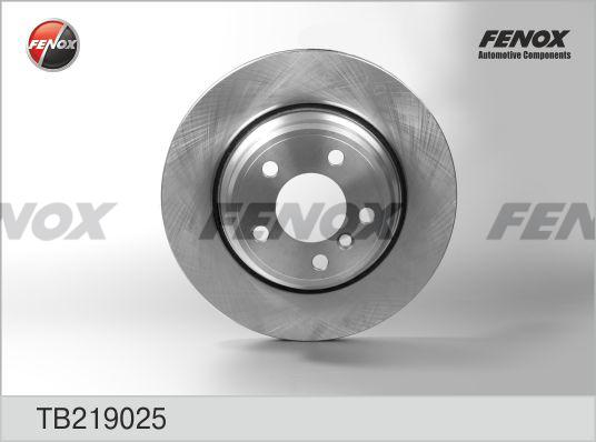 Fenox TB219025 - Brake Disc autospares.lv