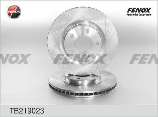 Fenox TB219023 - Brake Disc autospares.lv