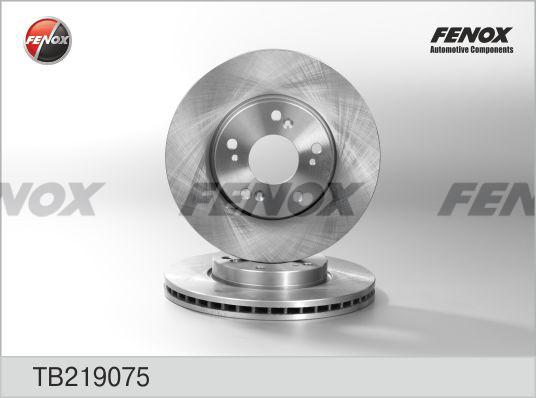 Fenox TB219075 - Brake Disc autospares.lv