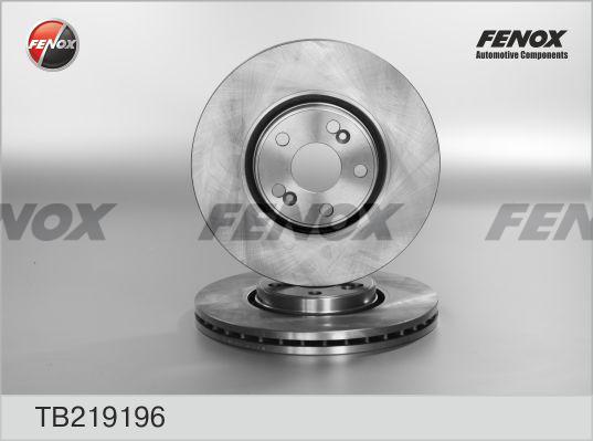 Fenox TB219196 - Brake Disc autospares.lv