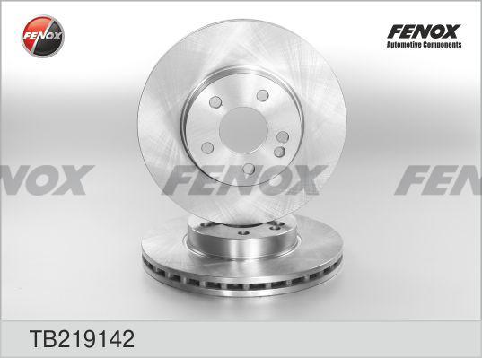 Fenox TB219142 - Brake Disc autospares.lv
