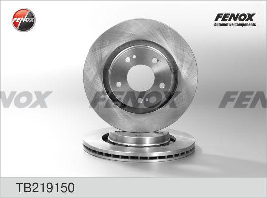 Fenox TB219150 - Brake Disc autospares.lv