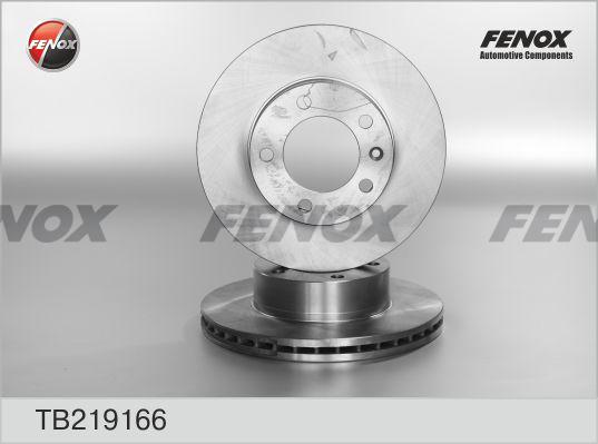 Fenox TB219166 - Brake Disc autospares.lv