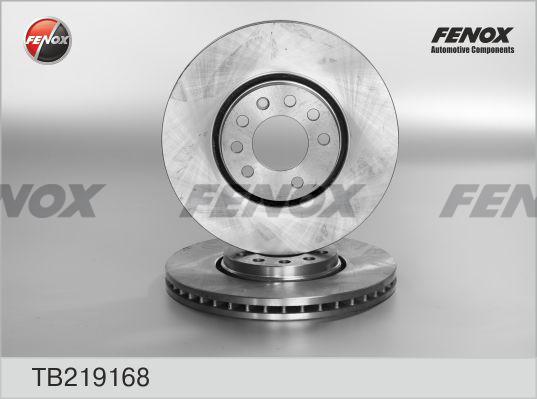 Fenox TB219168 - Brake Disc autospares.lv