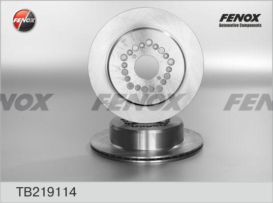 Fenox TB219114 - Brake Disc autospares.lv