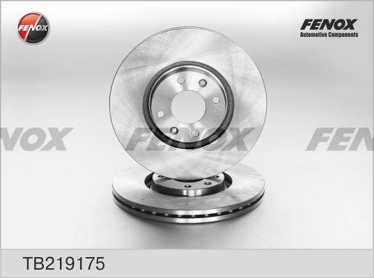 Fenox TB219175 - Brake Disc autospares.lv