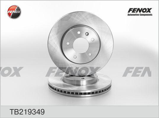 Fenox TB219349 - Brake Disc autospares.lv