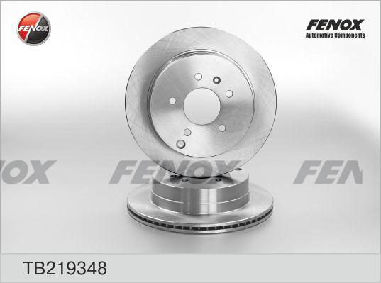 Fenox TB219348 - Brake Disc autospares.lv