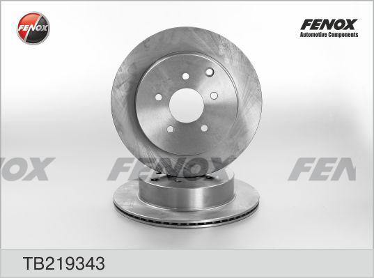 Fenox TB219343 - Brake Disc autospares.lv