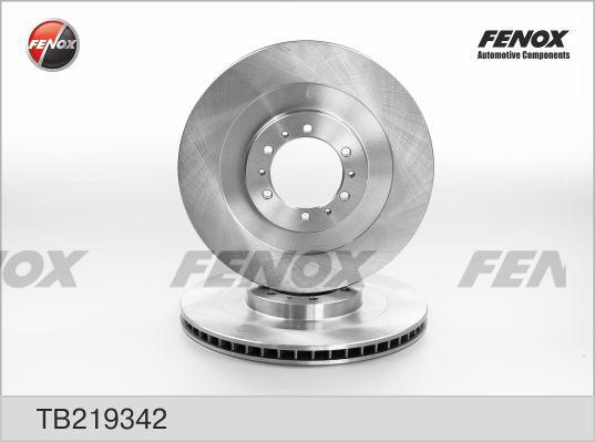 Fenox TB219342 - Brake Disc autospares.lv