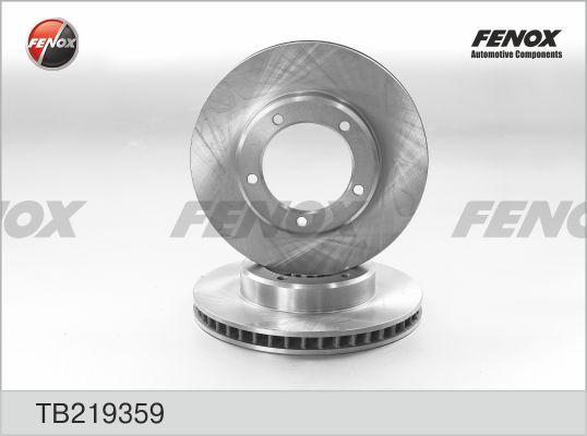 Fenox TB219359 - Brake Disc autospares.lv