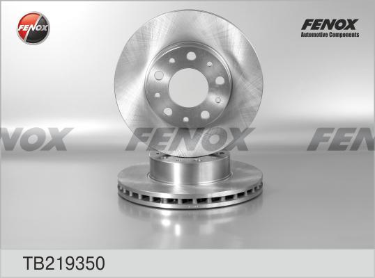 Fenox TB219350 - Brake Disc autospares.lv