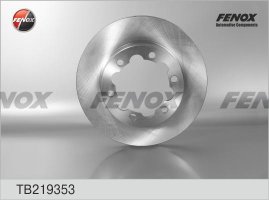 Fenox TB219353 - Brake Disc autospares.lv