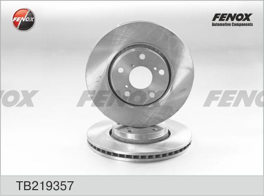 Fenox TB219357 - Brake Disc autospares.lv