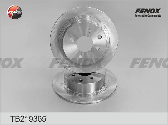 Fenox TB219365 - Brake Disc autospares.lv