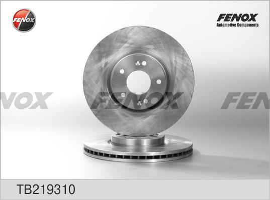 Fenox TB219310 - Brake Disc autospares.lv